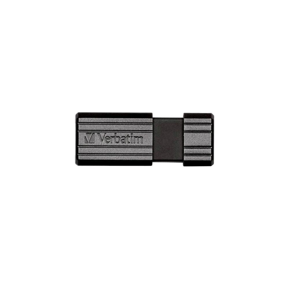 Pen Drive 16GB  Pinstripe Retratil USB 2.0 Preto - Verbatim
