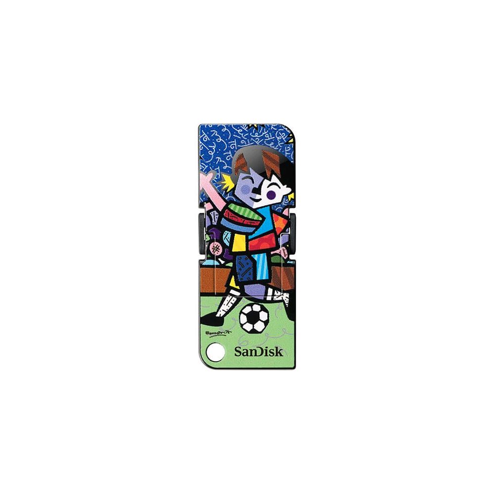 Pen Drive 8GB Sandisk Cruzer Pop - Romero Britto Edition - Sandisk