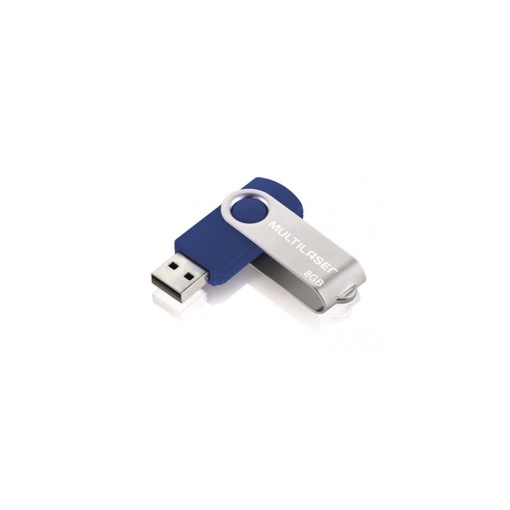 Pendrive Azul 8Gb - Multilaser 