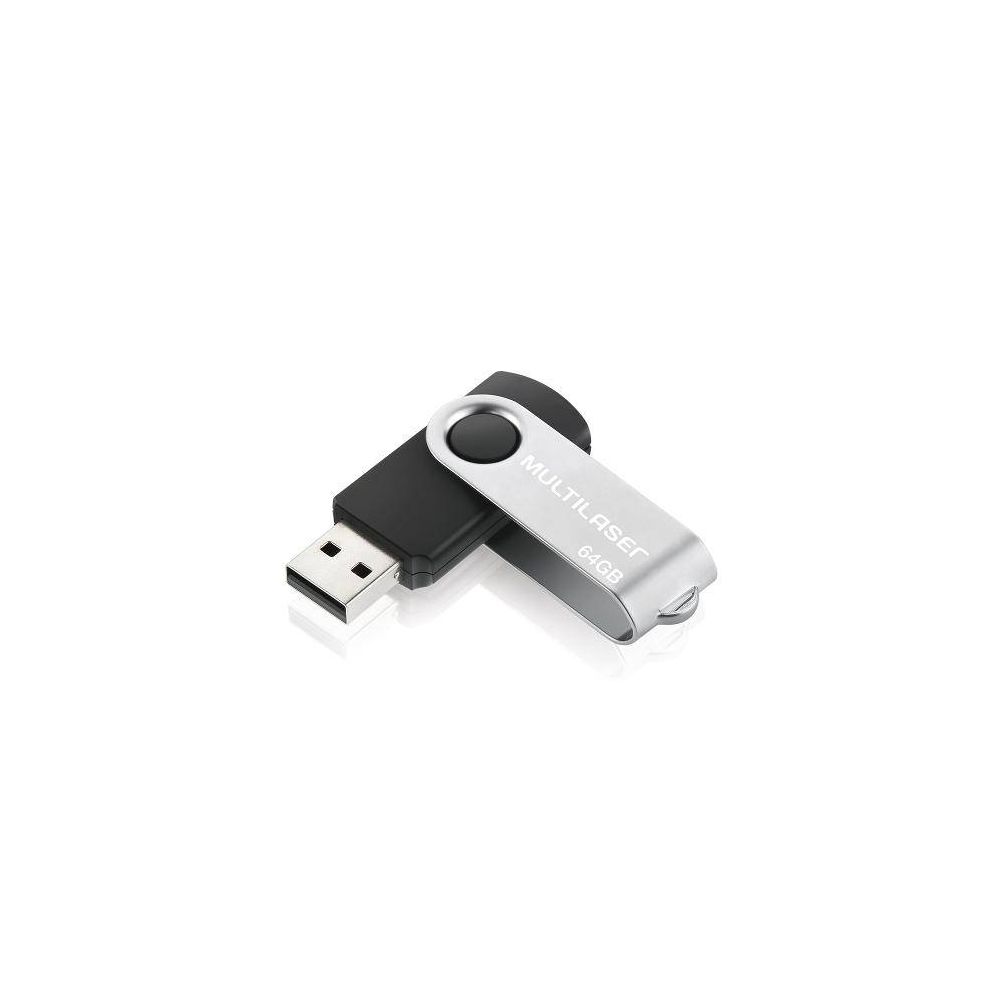 Pen Drive 64 GB Twist Preto PD590 -  Multilaser