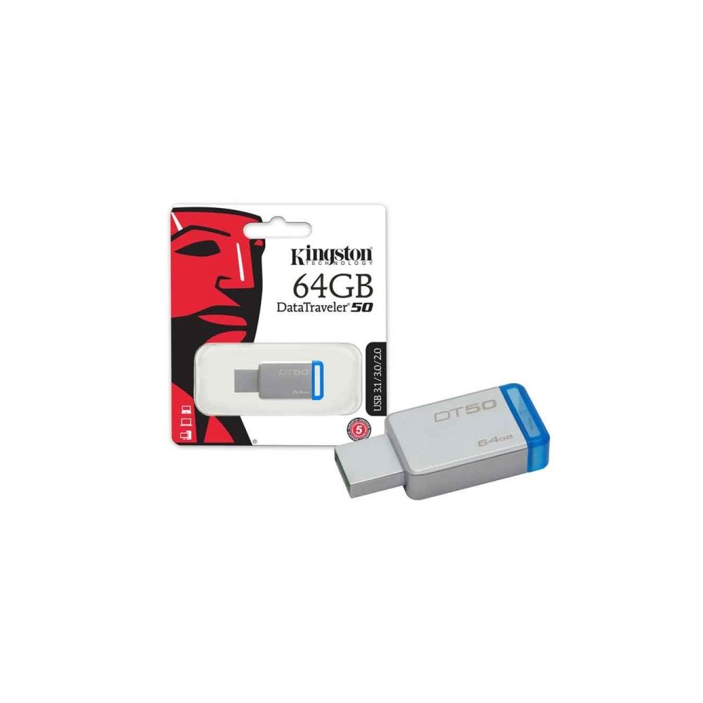 Pen Drive 64 GB Datatraveler USB 3.1 Azul - Kingston