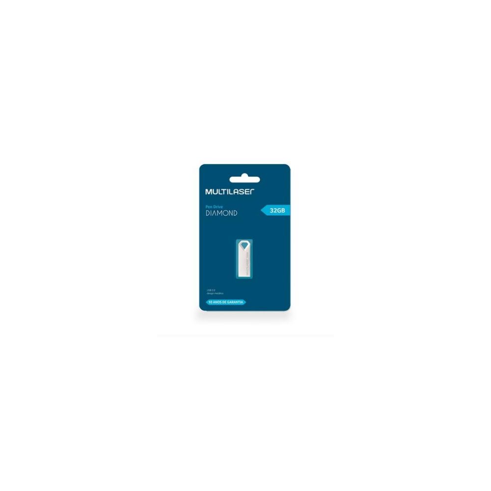 Pen Drive Diamond 32GB Metálico PD851 - Multilaser