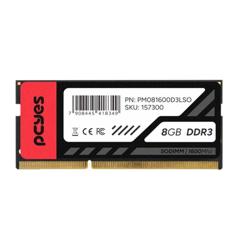 Memória RAM DDR3 SO-DIMM 8GB 1600MHz - PCYES