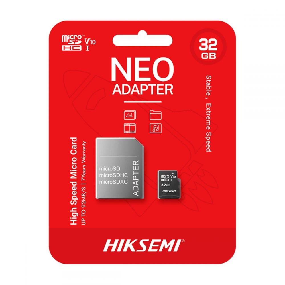 Cartão De Memória Neo MicroSD 32GB – Hiksemi