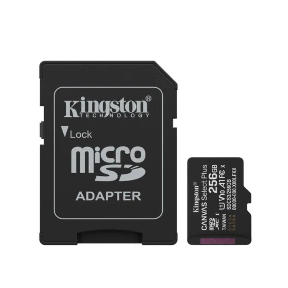 Cartão MicroSD 256GB 150MB/s Canvas Select Plus - Kingston