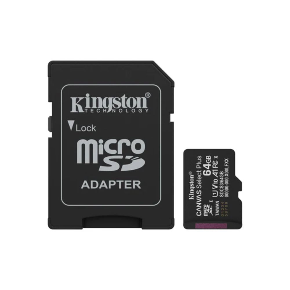 Cartão de memória microSD 64GB Canvas Select Plus-Kingston 