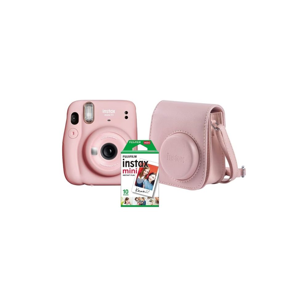 Kit Câmera Instax Mini 11 Rosa com Bolsa - Fujifilm