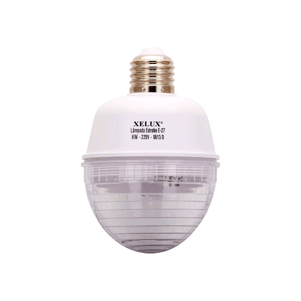 Lâmpada Strobo Para Soquete 6W 220V E-27 Branco XELUX