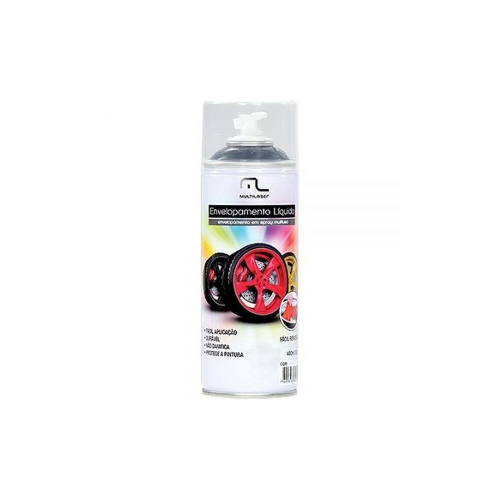 Spray Envelopamento Liquido 400ml Preto Fosco - Multilaser