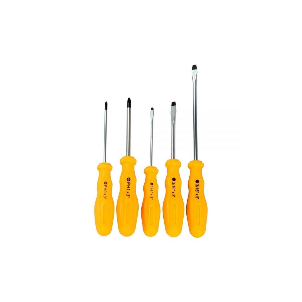 Jogo De Chaves Fenda E Philips 5 Pçs  Brasfort
