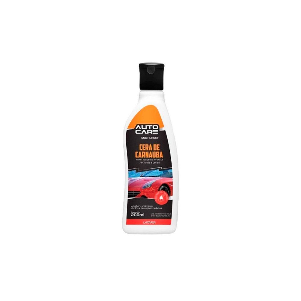 Cera de Carnaúba Líquida AutoCare 200ml  AU443- Multilaser