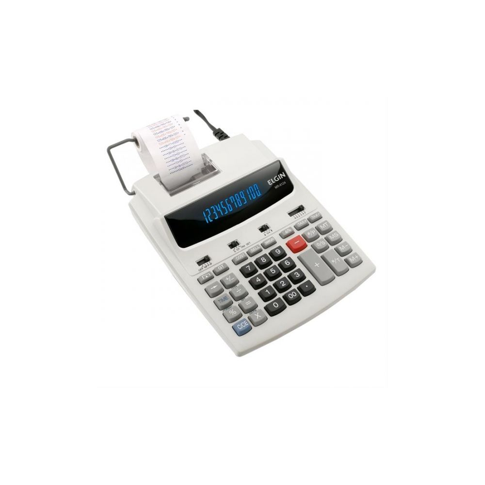 Calculadora de Impressão c/ Bobina, 12 Dígitos, Visor, MR-6124 - Elgin 