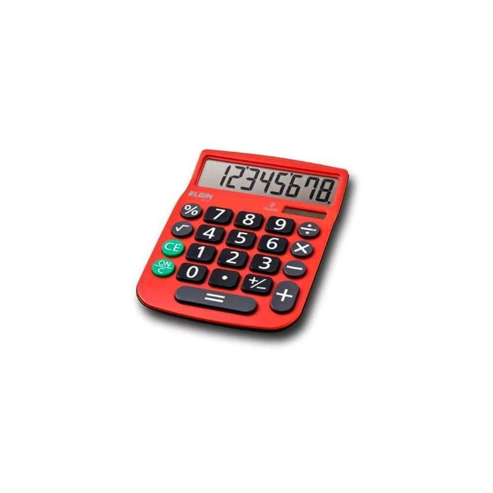 Calculadora de Mesa MV4131 8 Dígitos Vermelha - Elgin 