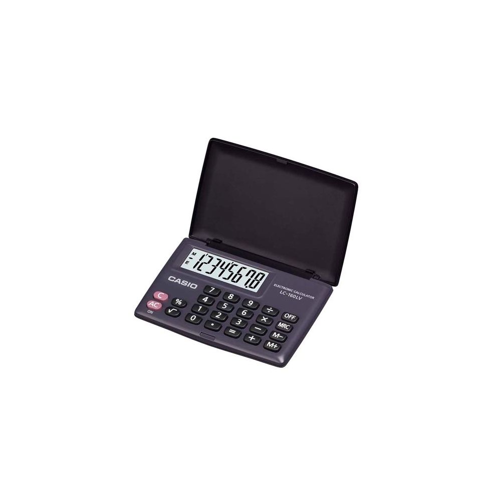 Calculadora Portátil 8 Dígitos LC-160LVBK Preta - Casio