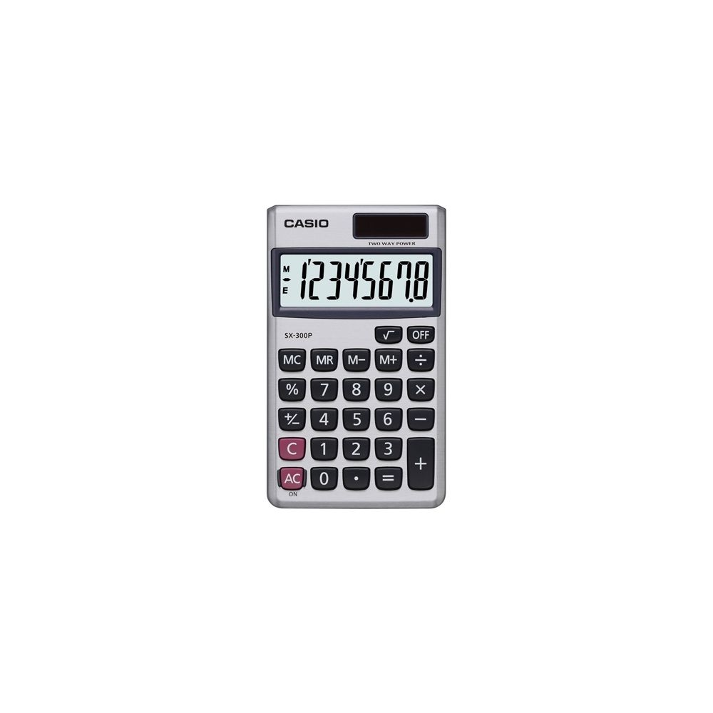 Calculadora De Bolso 8 Digitos Sx300 Prata - Casio