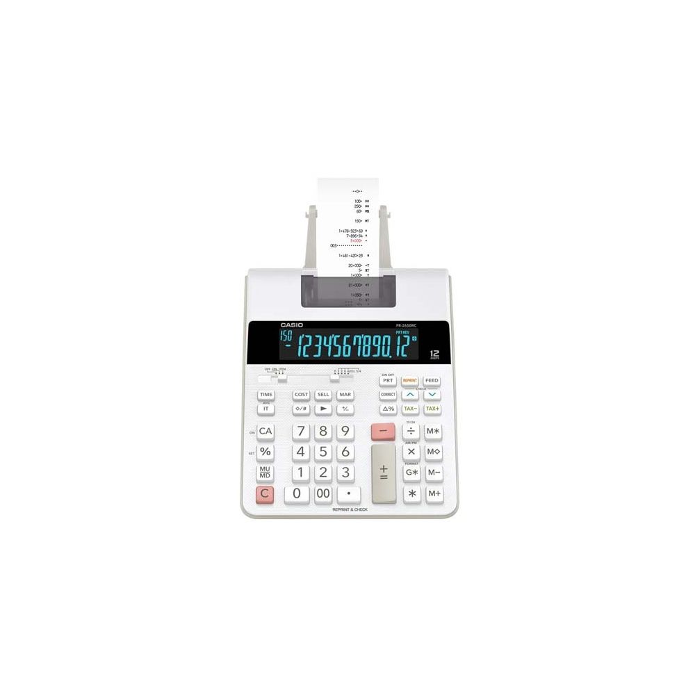 Calculadora de Impressão FR-2650RC-WE Branca - Casio