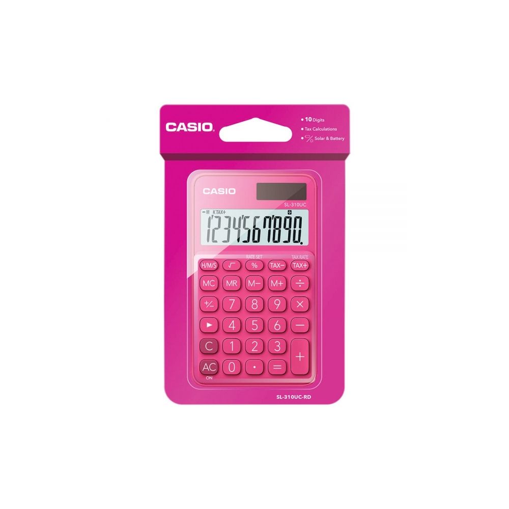 Calculadora de Bolso 10 Dígitos SL310UC Rosa - Casio