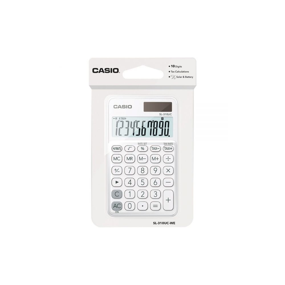 Calculadora de Bolso 10 Dígitos SL310UC Branca - Casio