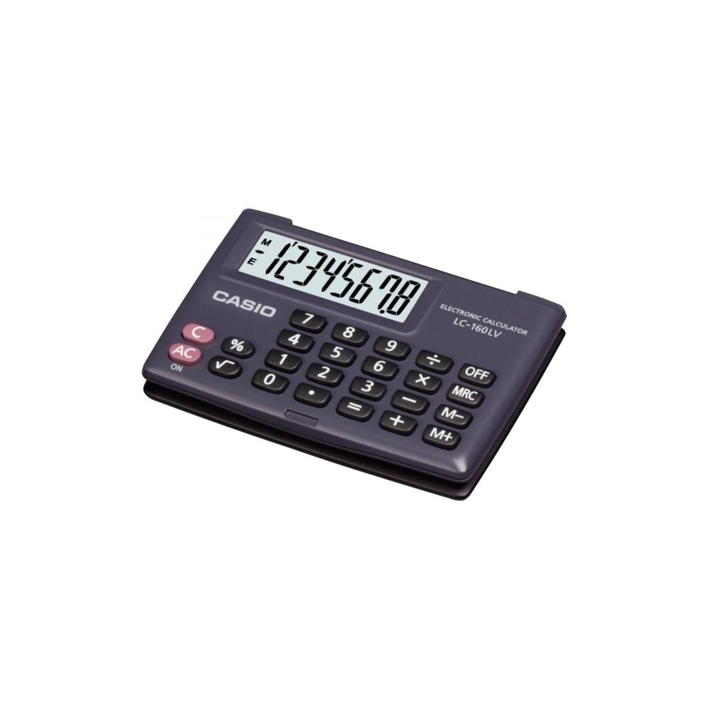 Calculadora de Bolso 8 Dígitos LC-160LV-BK Preto - Casio