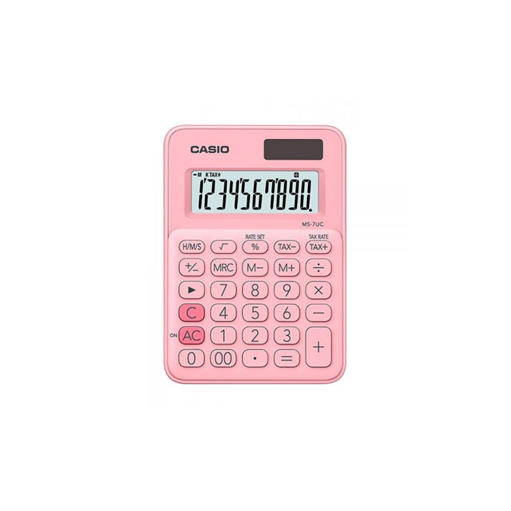 Calculadora De Mesa 10 Dígitos Rosa - Casio