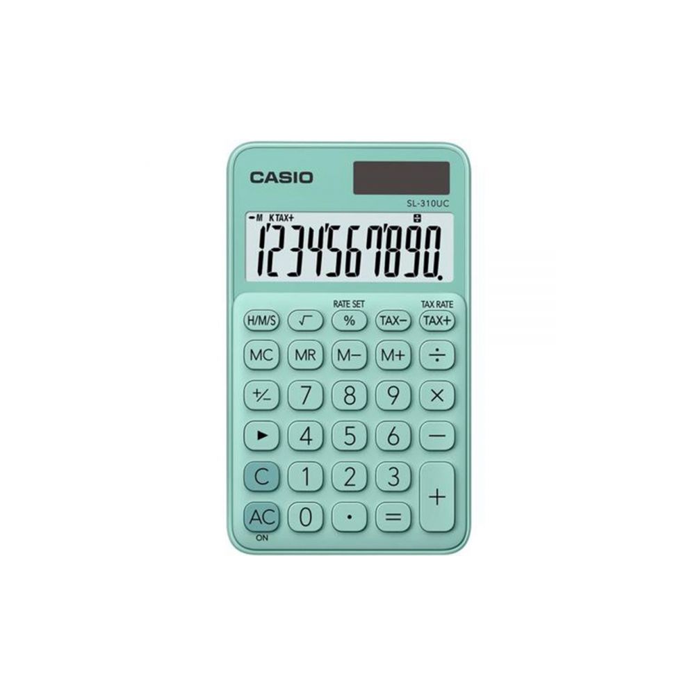 Calculadora de Bolso 10 Dígitos Turquesa SL-310UC-GN Casio
