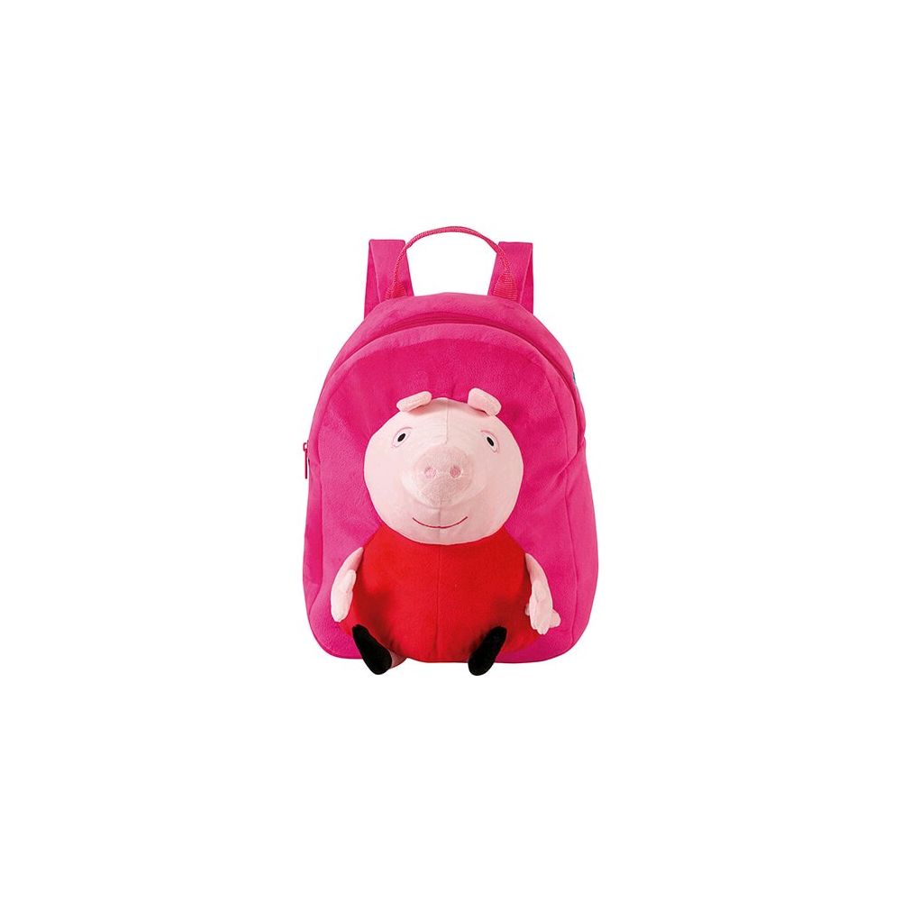 Mochila Infantil Média Peppa Pig Plush Rosa - Xeryus