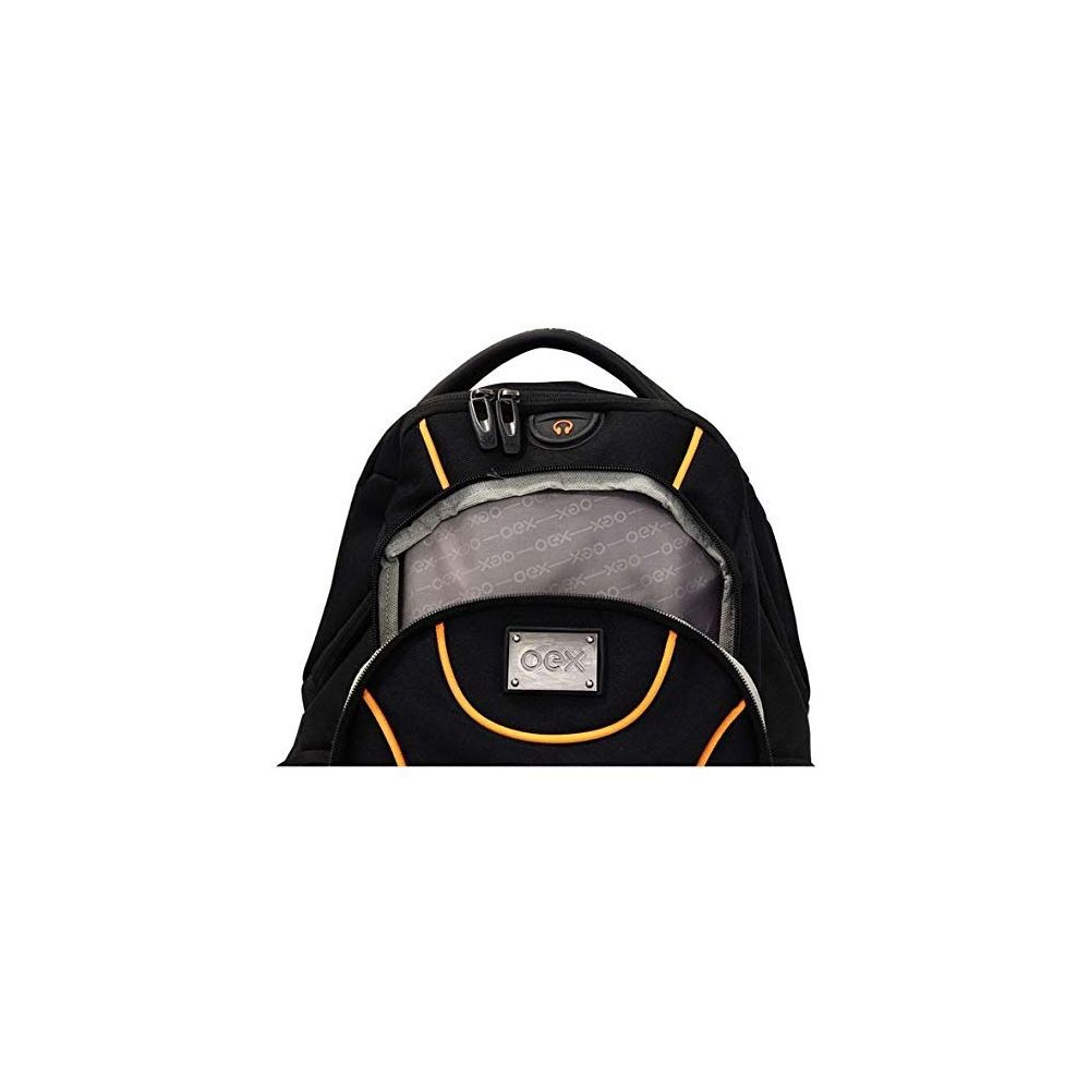 Mochila Backpack Sport Preto Laranja - Oex