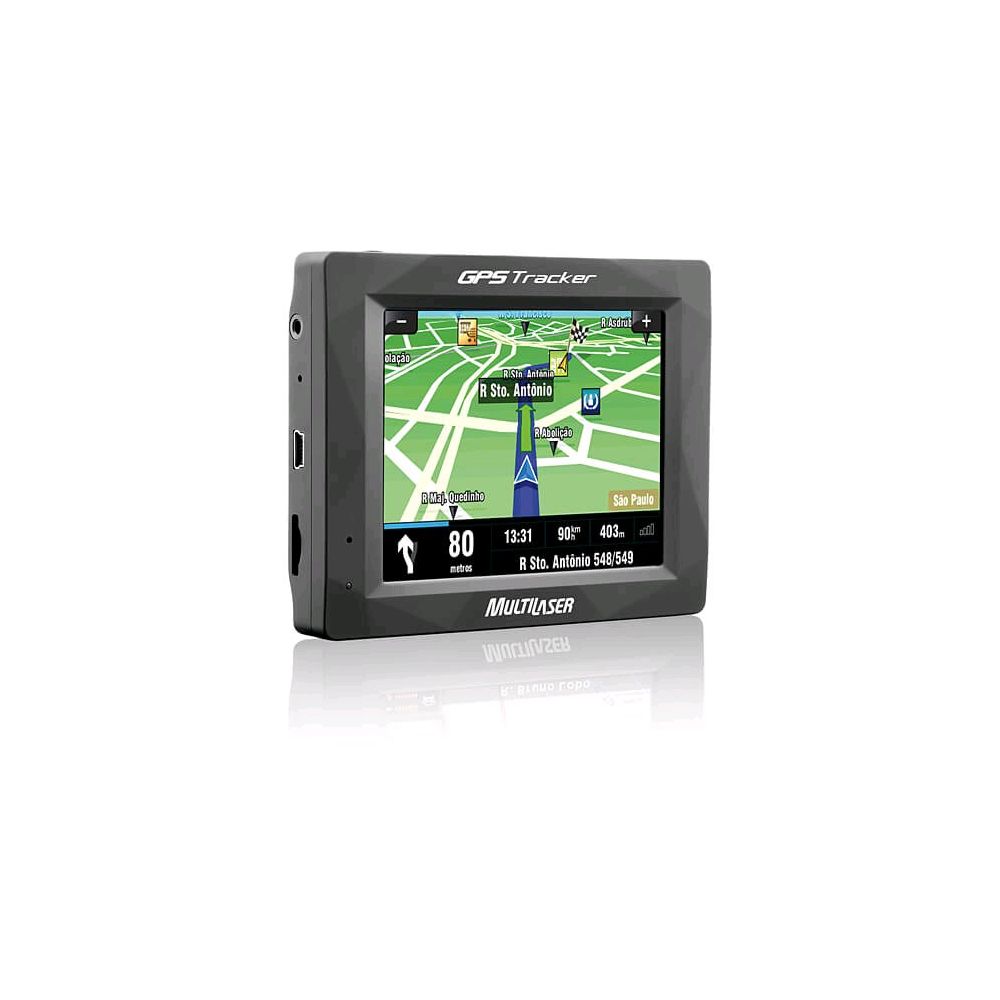 GPS Automotivo Tracker Preto - Tela 3,5