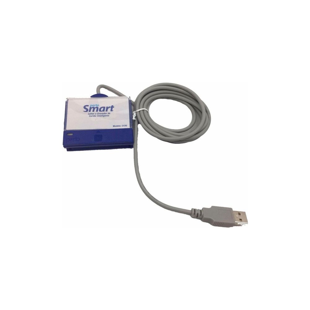 Leitor e Gravador de Cartão Inteligente USB - PertoSmart