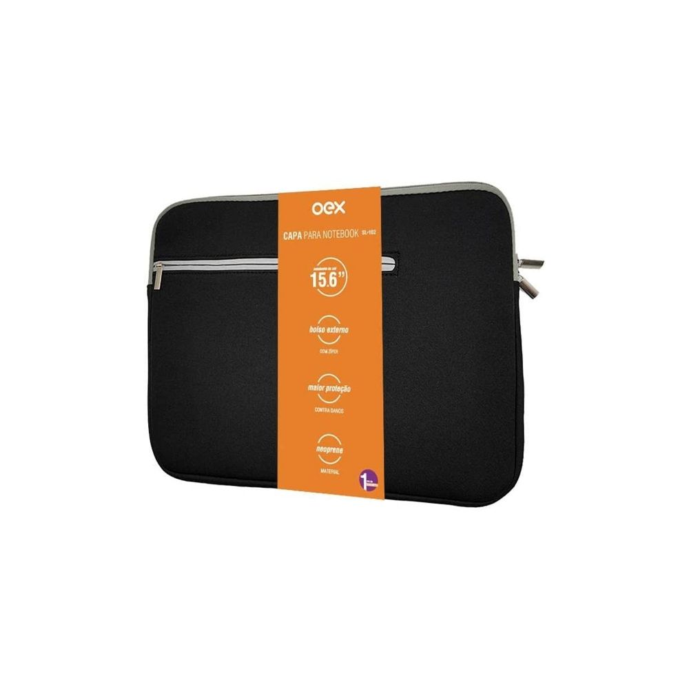 Capa Notebook Neoprene Bolso Externo SL102 Preta - Oex