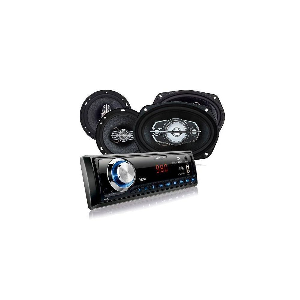 Kit Som Automotivo MP3 AU952 Preto - Multilaser 