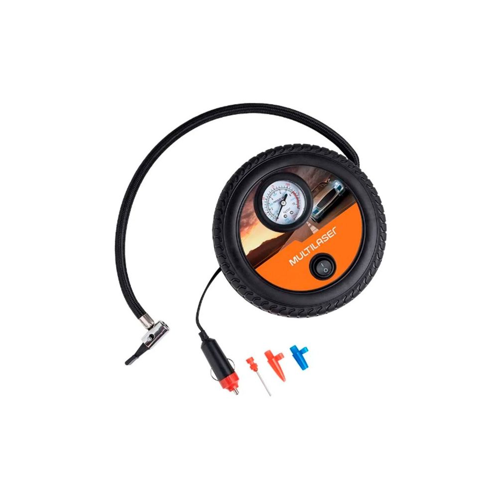 Compressor de Ar 12v AU615 3 Bicos - Multilaser 