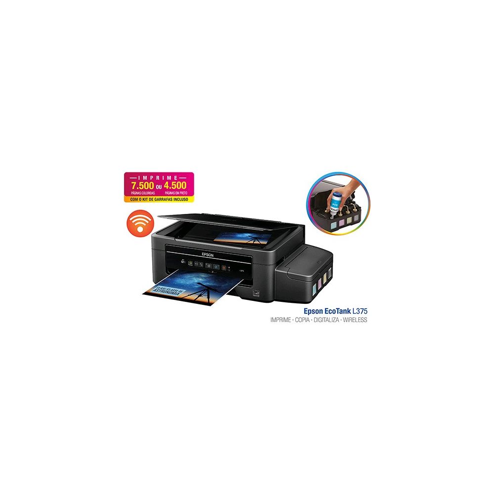 Impressora Multifuncional Epson Ecotank L-375 Wi-Fi - Epson