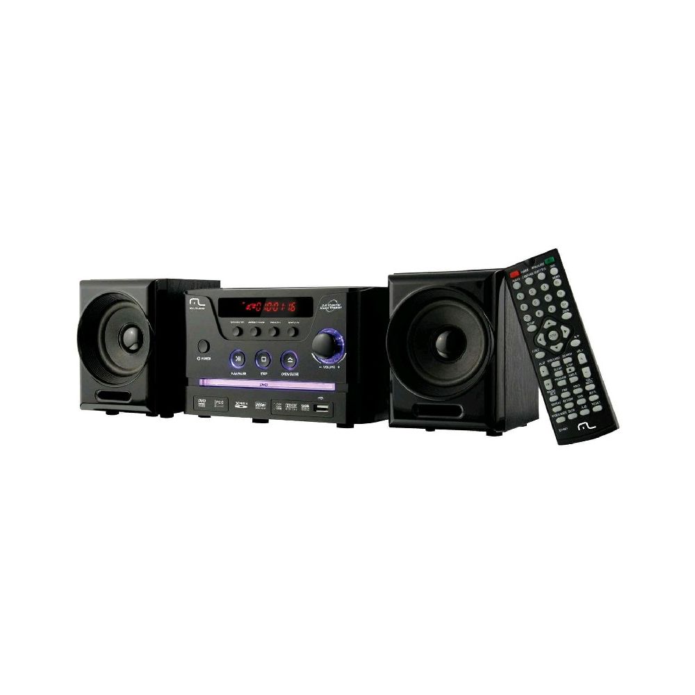 Mini System com DVD SP141 20W Rádio FM USB - Multilaser