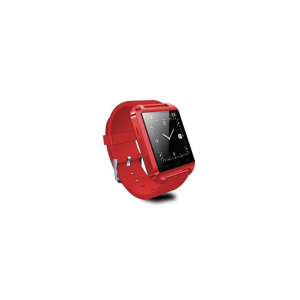 Relogio Smartwatch U8 Vermelho Relógio Inteligente Bluetooth Android Iphone