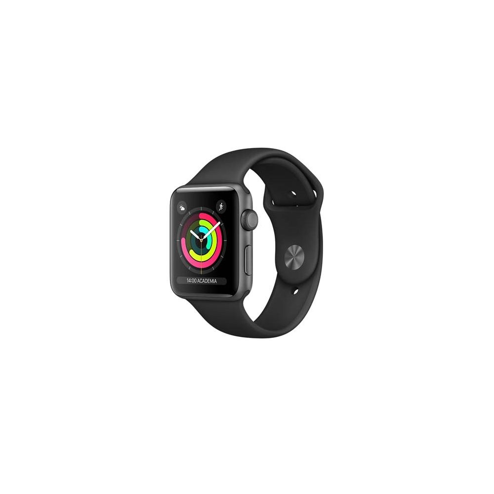 Apple Watch Caixa Cinza-Espacial de Alumínio com Pulseira Esportiva Preta - Apple