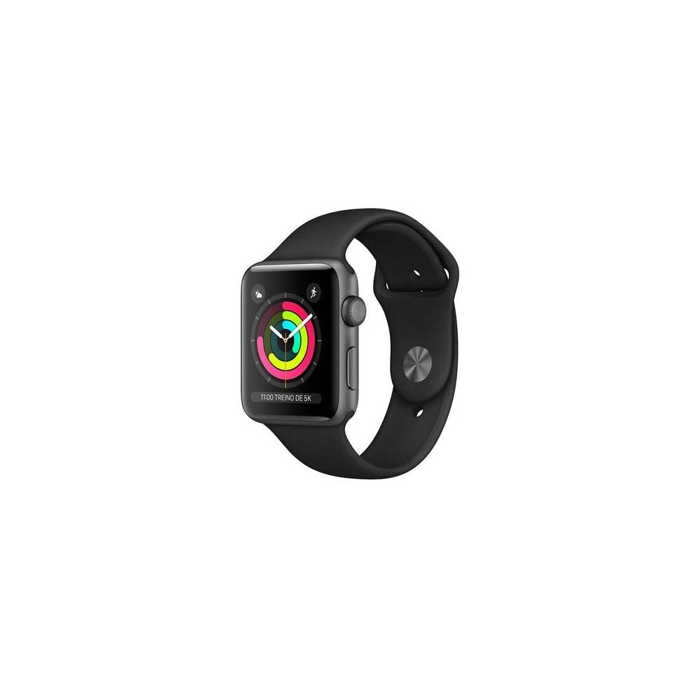Apple Watch Series 3 42mm GPS Integrado - Wi-Fi Bluetooth Pulseira Esportiva 8GB - Apple