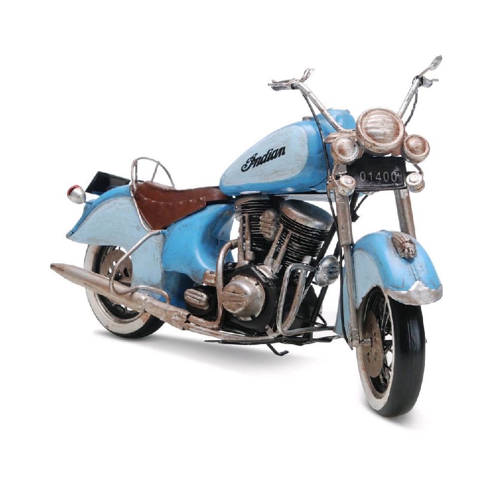 Moto Indian Motorcycle - M2242-1 - Azul Claro - Classic Home