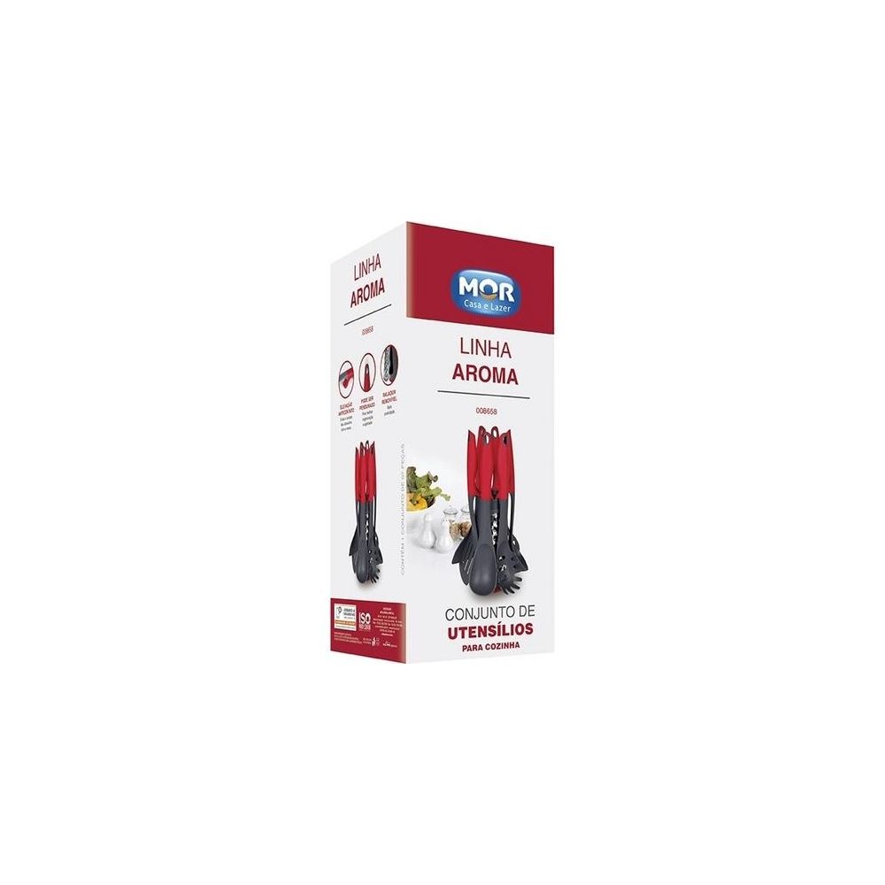 Conjunto de Utensílios para Cozinha Nylon 7 Peças - Mor