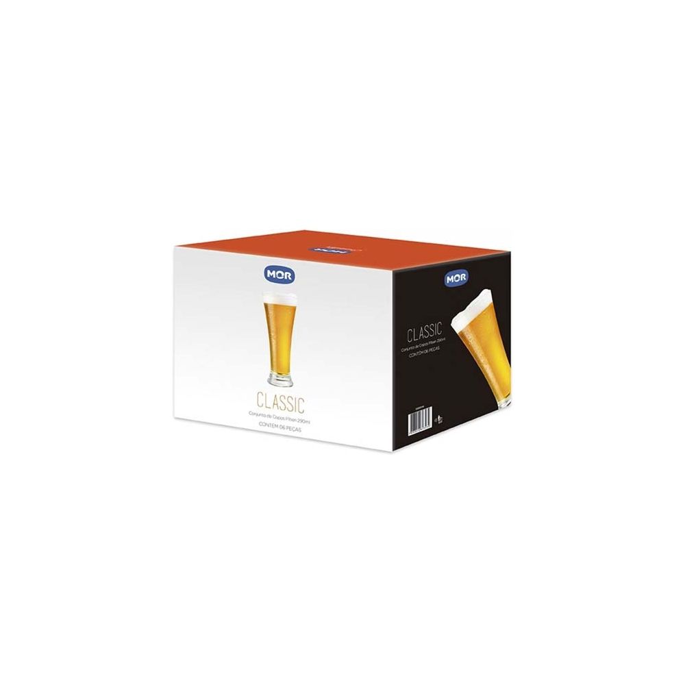 Conjunto de Copos Pilsen Classic 290ml 6 peças - Mor