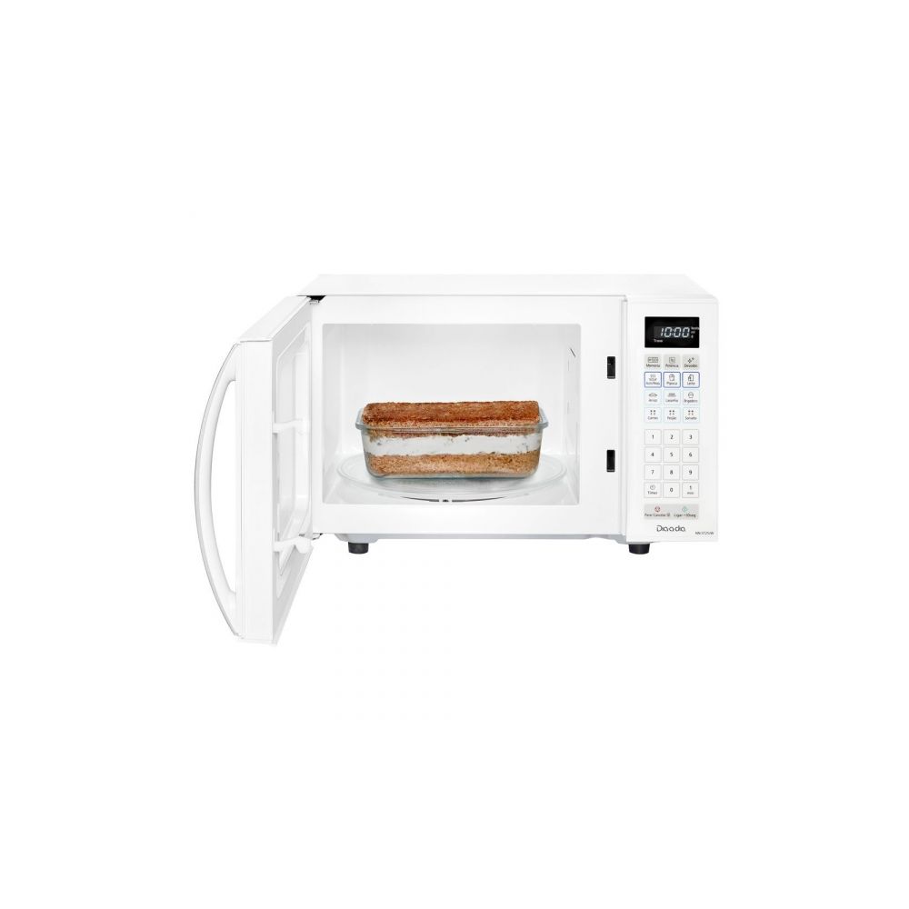 Microondas 21 Litros, 10 Níveis de Potência, Branco, ST25JW, 220V - Panasonic