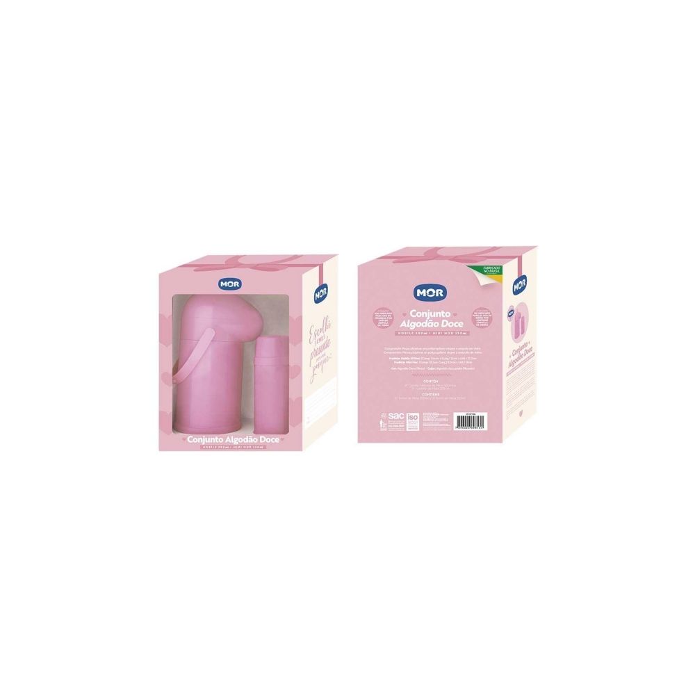 Conjunto Algodão Doce Nobile 500ml Mini 250ml - Mor