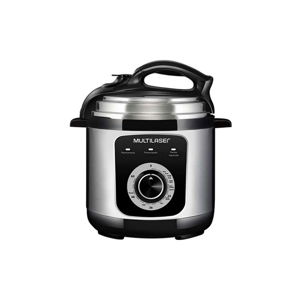 Panela de Pressão Elétrica 220V 900W 5L Inox - Multilaser