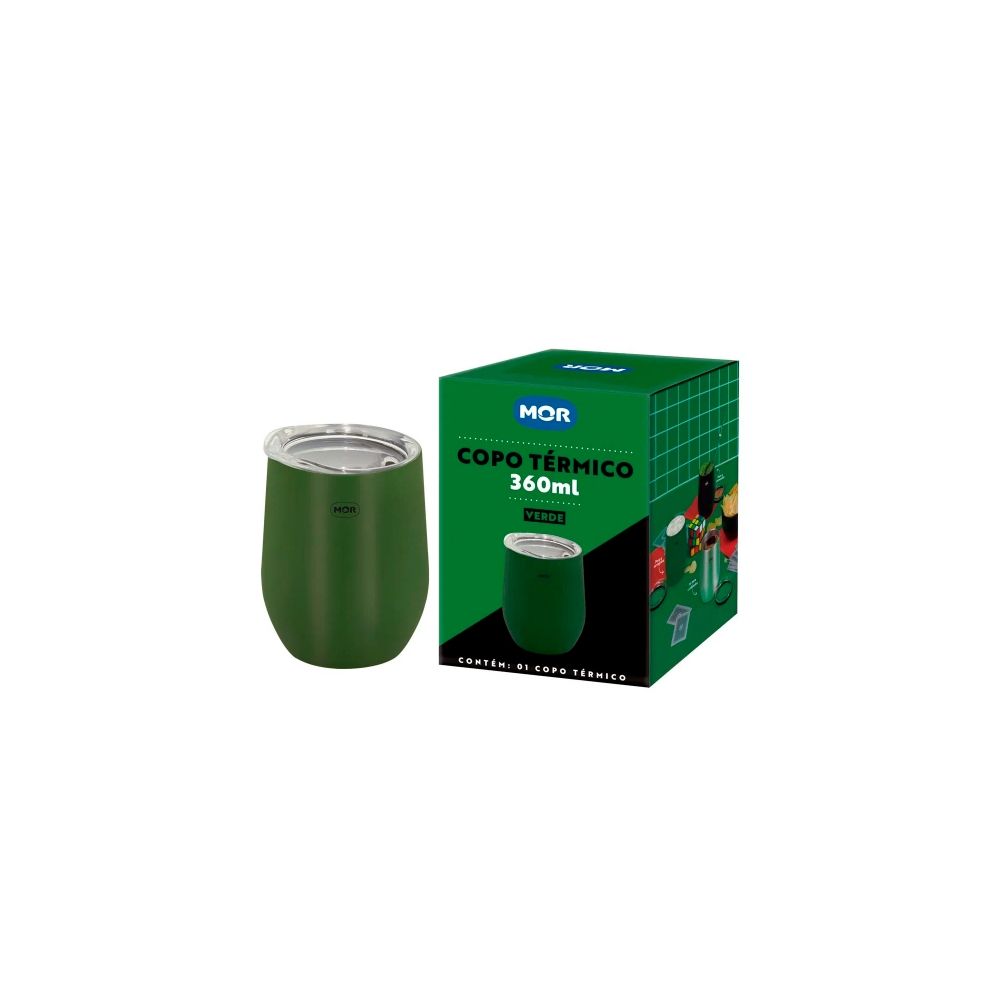 Copo Térmico Verde 360ml - MOR