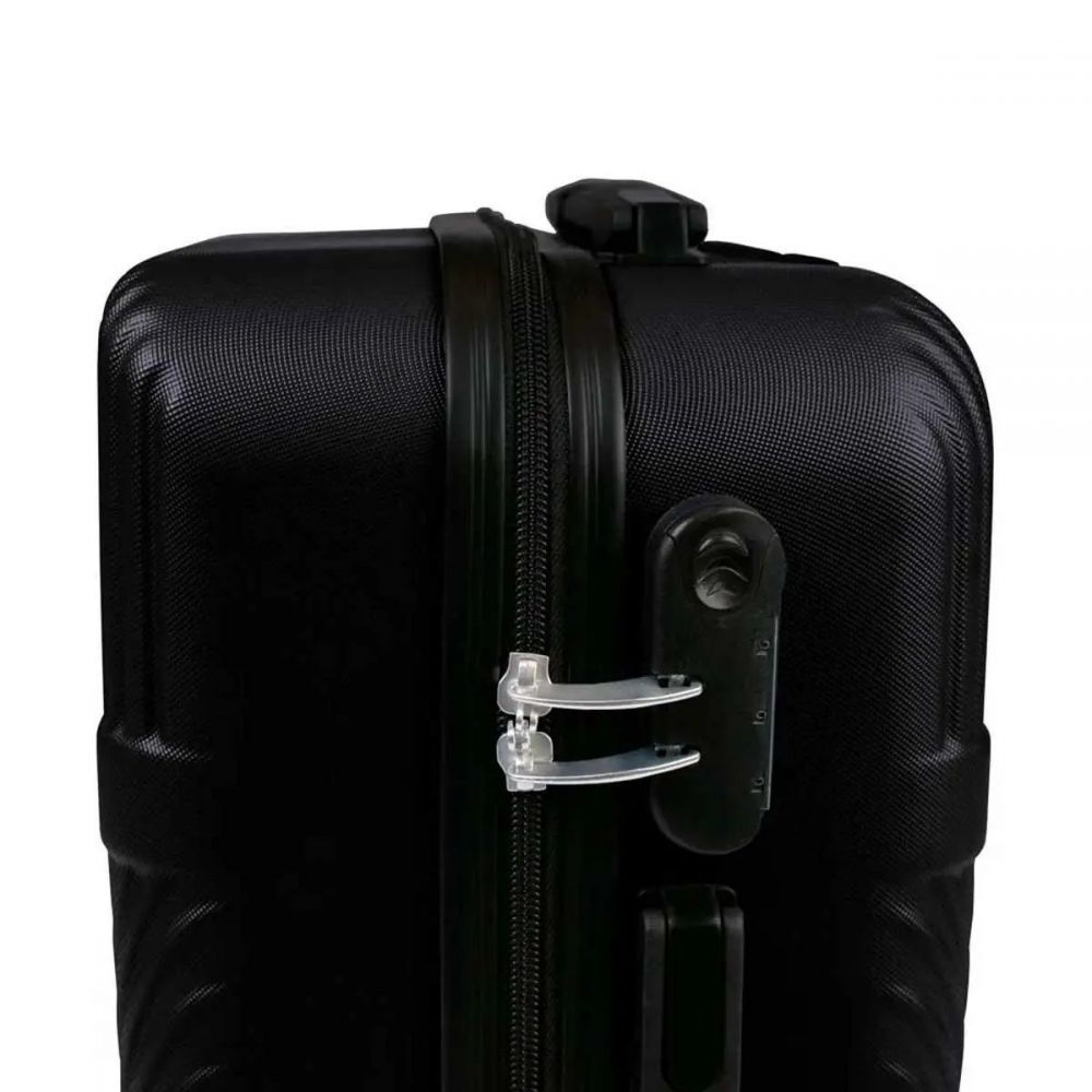 Kit Mala de Viagem 3 Peças abs Preta - Mor