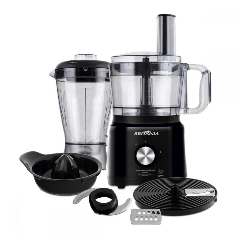 Multiprocessador All In One Preto 900W 220V - Britânia