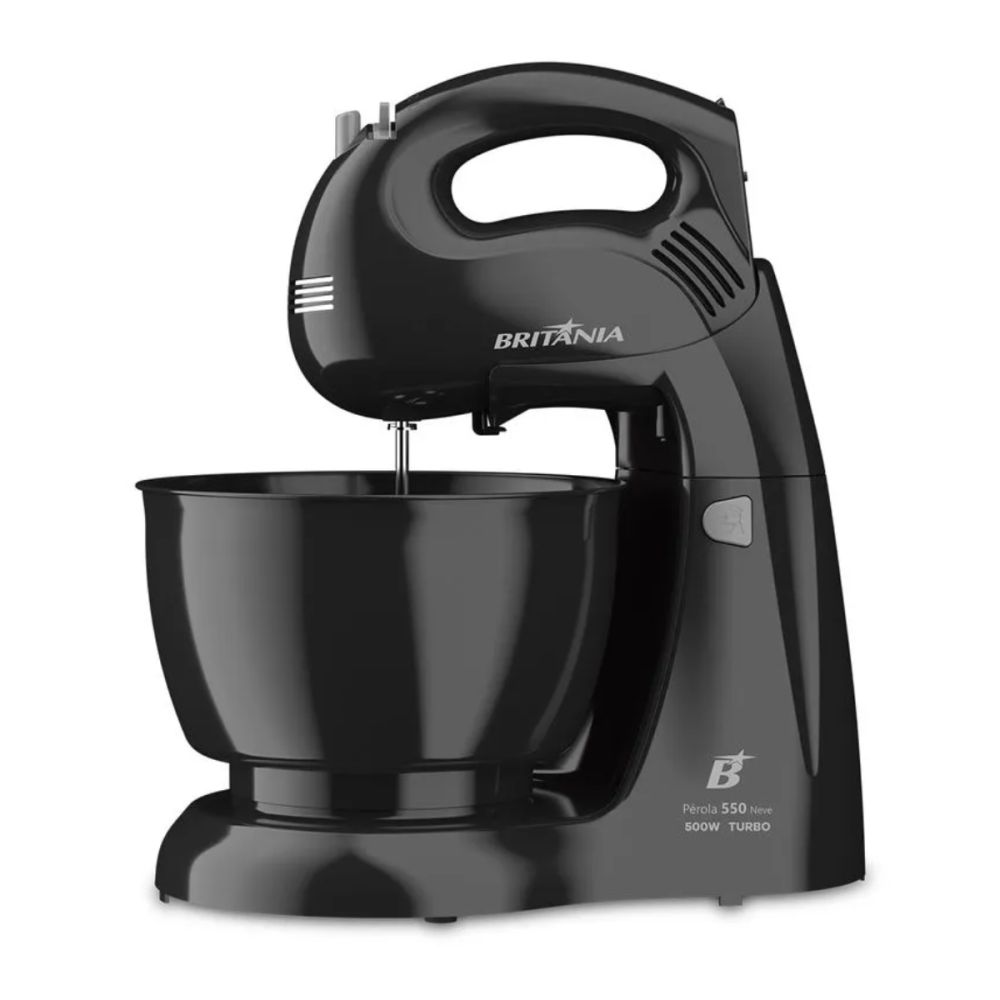 Batedeira Perola 550 Neve 4,3L 500W Preto 220V - Britânia