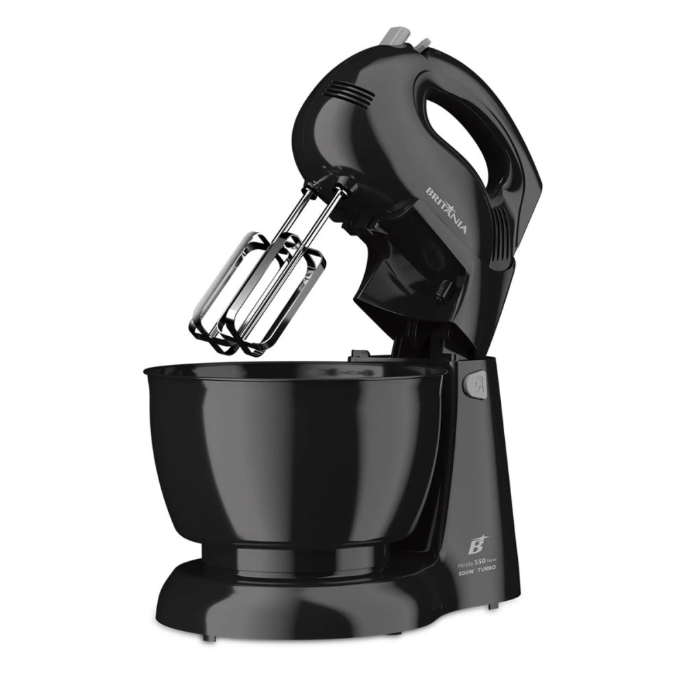 Batedeira Perola 550 Neve 4,3L 500W Preto 220V - Britânia