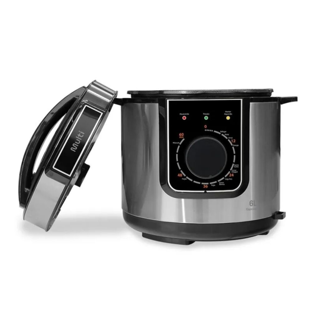 Panela de Pressão 6L 1000W-220V Cinza GO503 - Multi