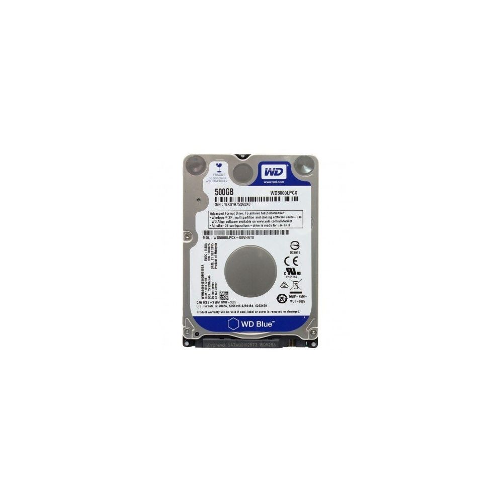 HD Interno Noteb 500GB Sata III WD5000LPCX - Western Digital